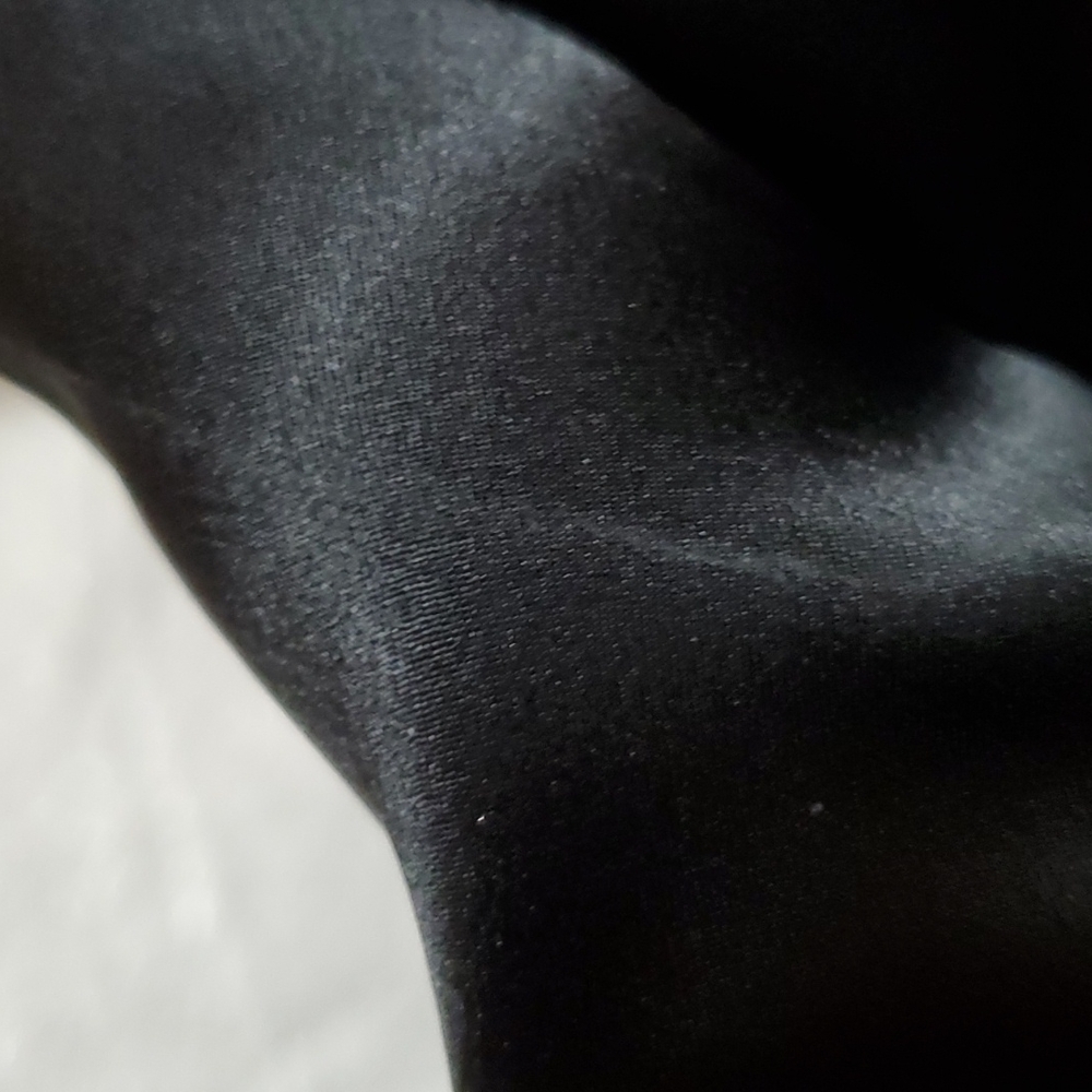 Victoria Secret Black Satin Robe Attached Belt - Picture 13 of 16